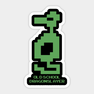 Old School Dragonslayer Sticker